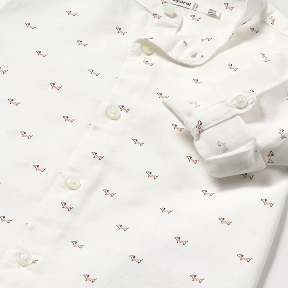 Camisa manga comprida gola mao bebé - undefined