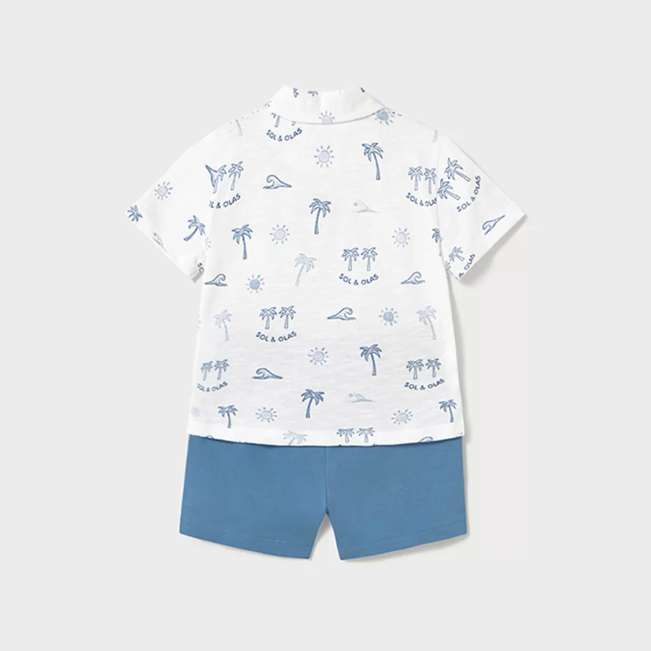Conjunto bermudas e polo bebé - undefined