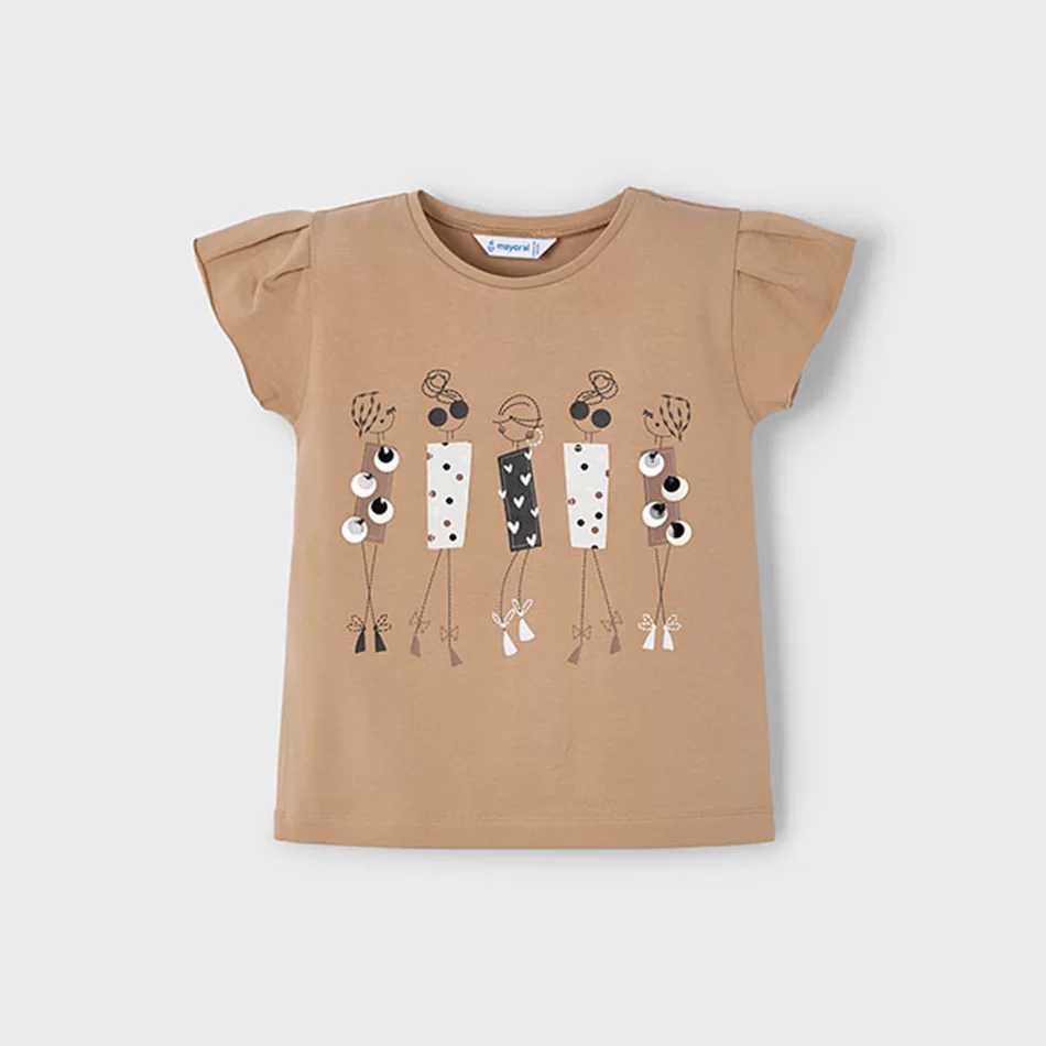 Camisola desenho menina - Camel1 - Armazéns Ronfe