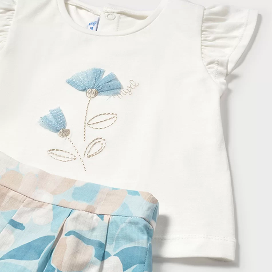 Conjunto calções floral e t-shirt bebé floral - undefined