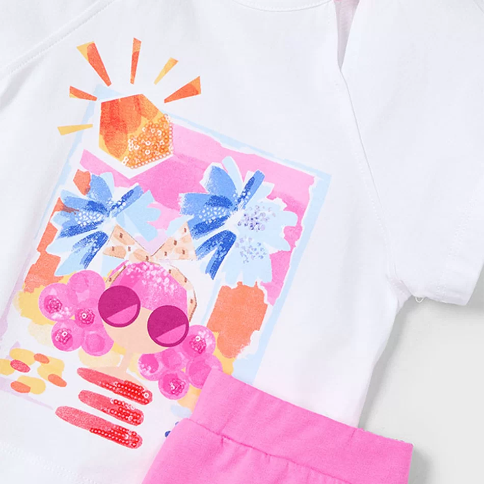 Conjunto calção e t-shirt menina - undefined