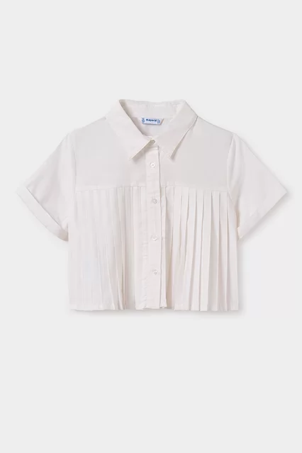Blusa plissada rapariga - Armazéns Ronfe