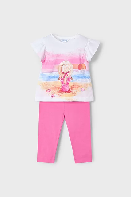 Conjunto leggings pirata e t-shirt menina - Armazéns Ronfe