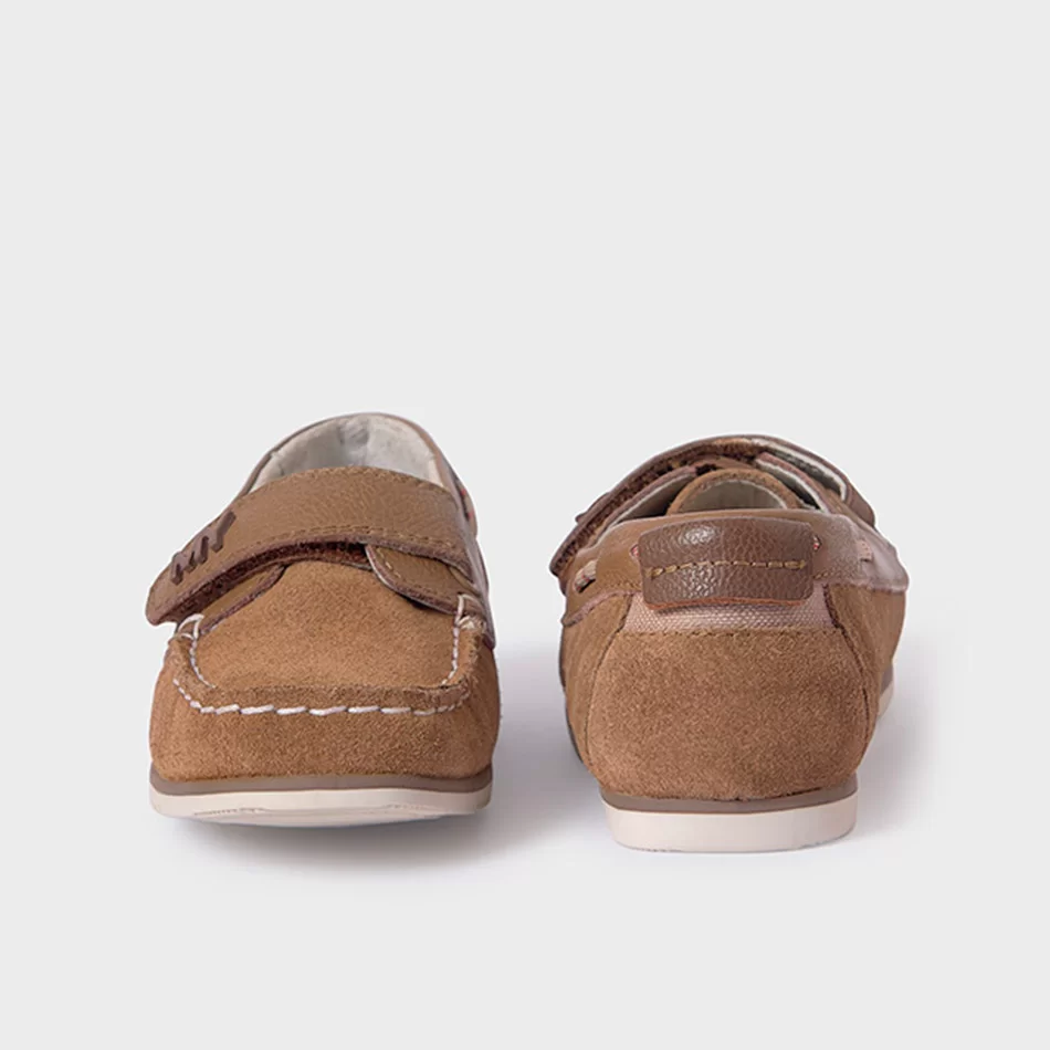 Sapatos náuticos pele camurça menino - undefined