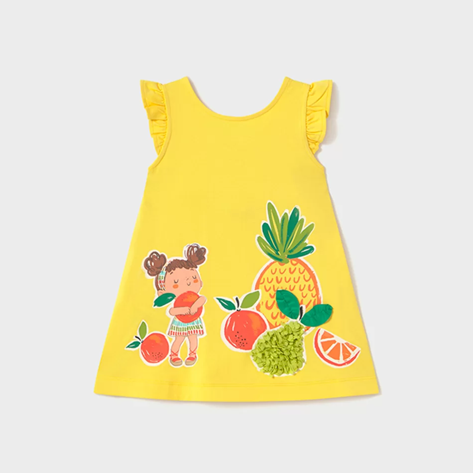 Vestido bebé - Amarelo1 - Armazéns Ronfe