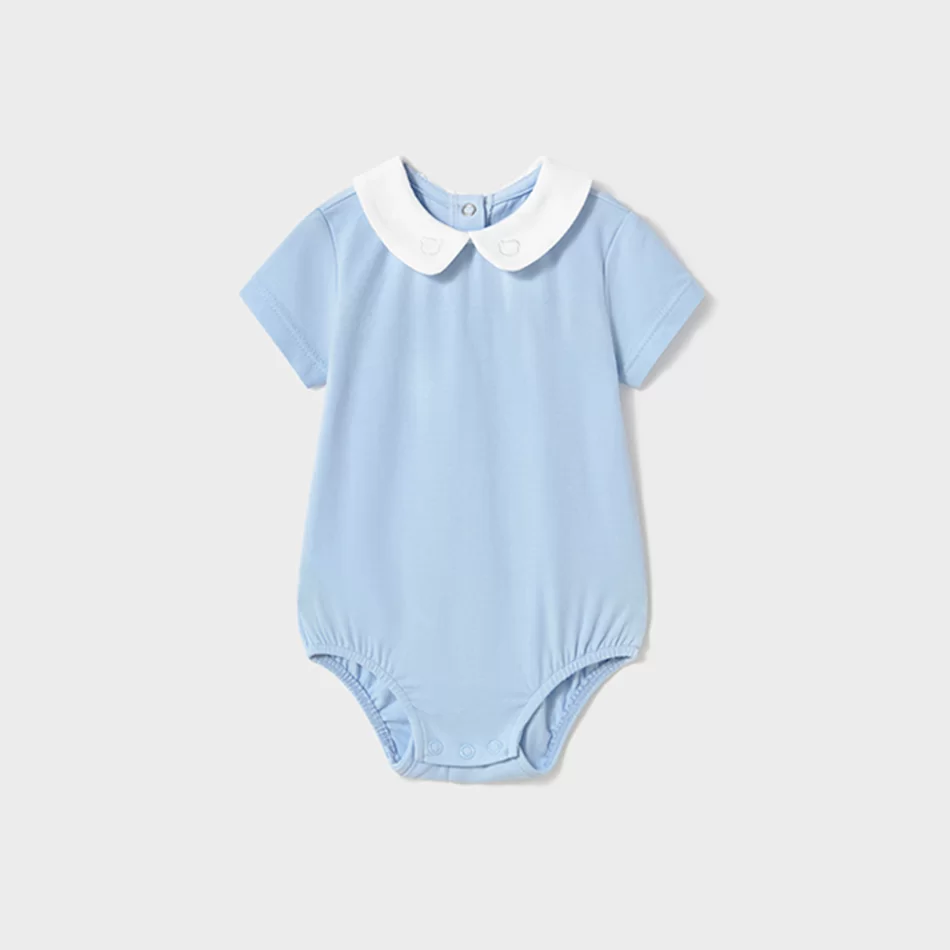 Body gola bebé recém nascido - Azul - Armazéns Ronfe