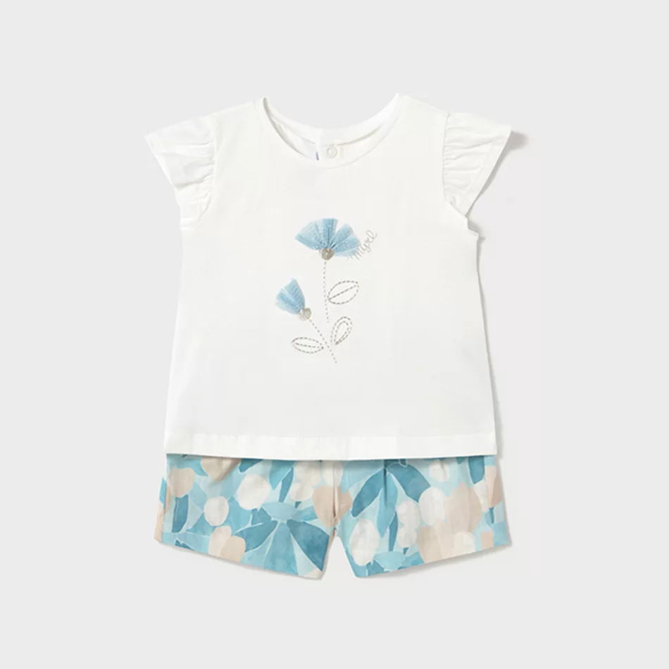 Conjunto calções floral e t-shirt bebé floral - undefined