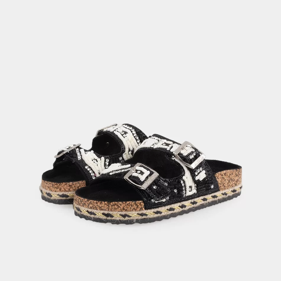 CHINELO DE MISSANGAS COM DUAS FIVELAS - undefined