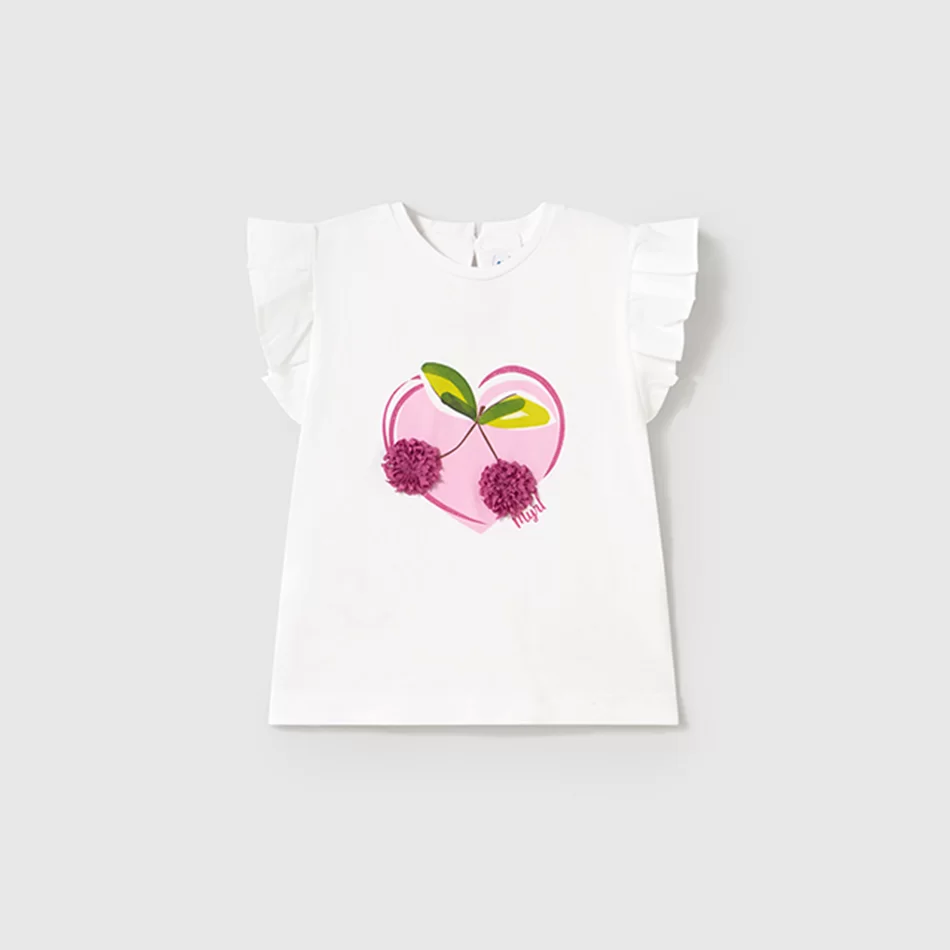 T-shirt manga folho bebé - undefined