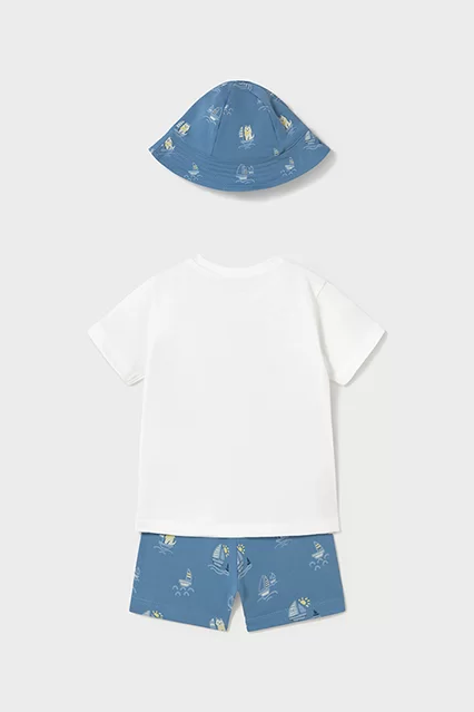 Conjunto 3 peças com chapéu bebé - undefined