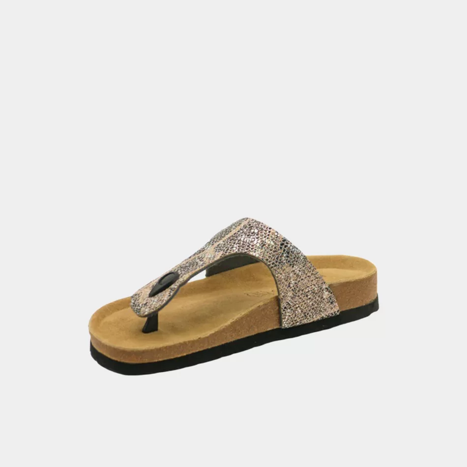 Chinelo de dedo com fivela - Bege1 - Armazéns Ronfe