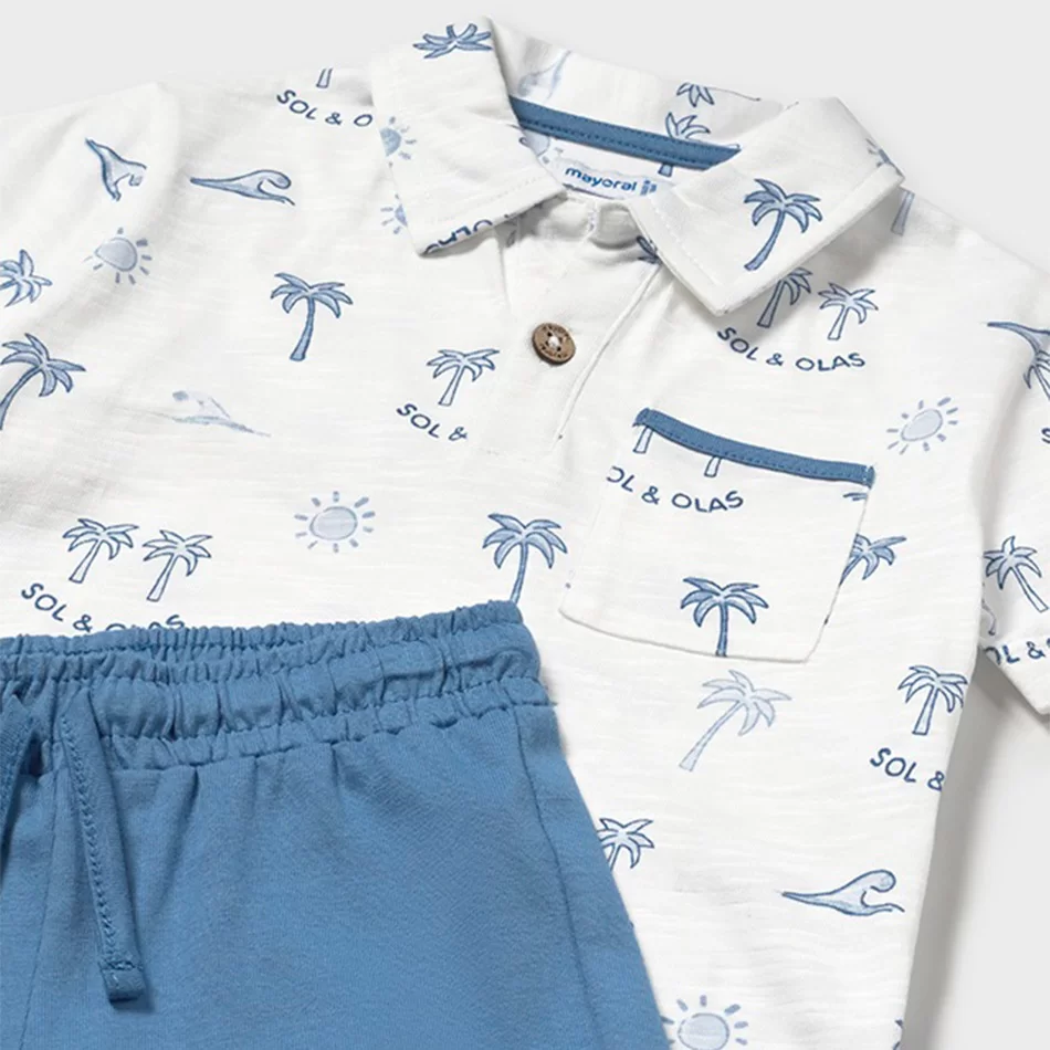 Conjunto bermudas e polo bebé - undefined