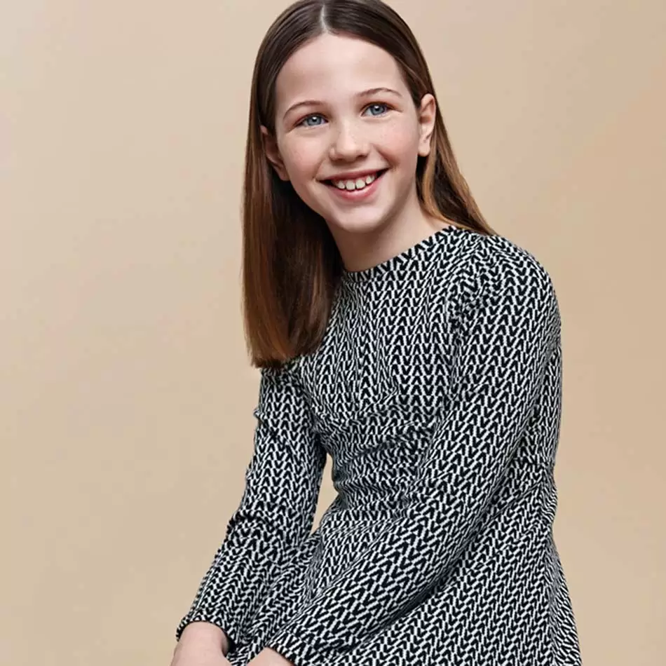 Vestido Pied-de-poule Jacquard Mayoral - undefined