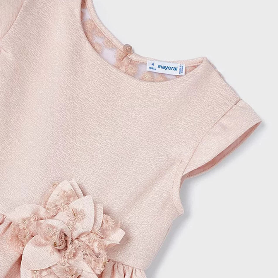 Vestido tule bordado costas menina - undefined