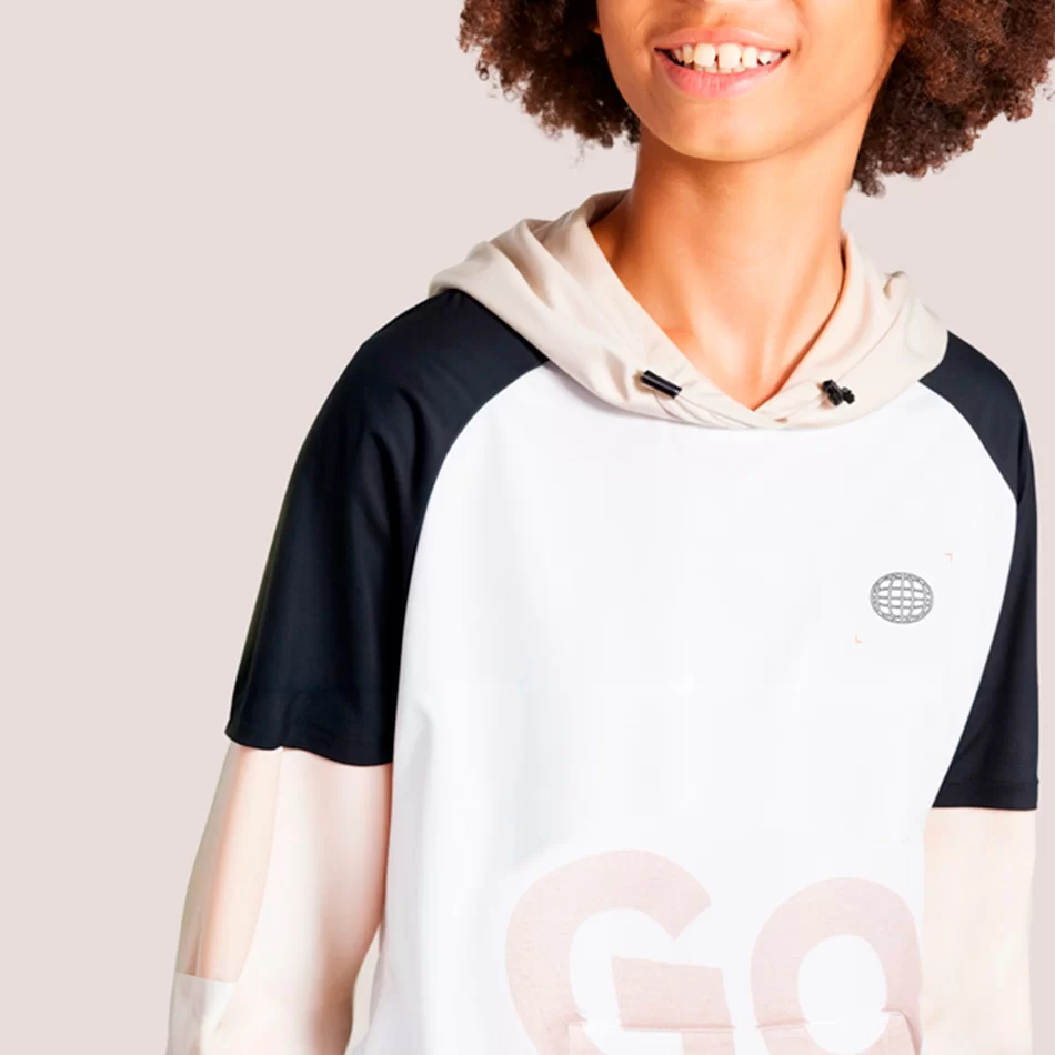 Sweat capuz contrastes rapaz - undefined