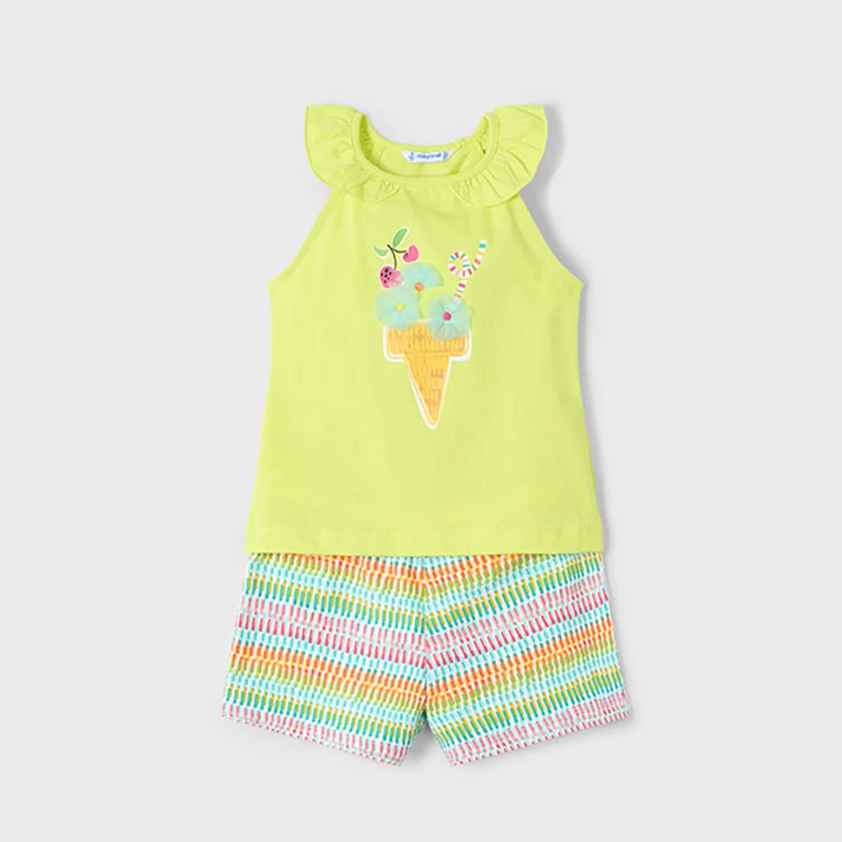 Conjunto calção e t-shirt menina - undefined