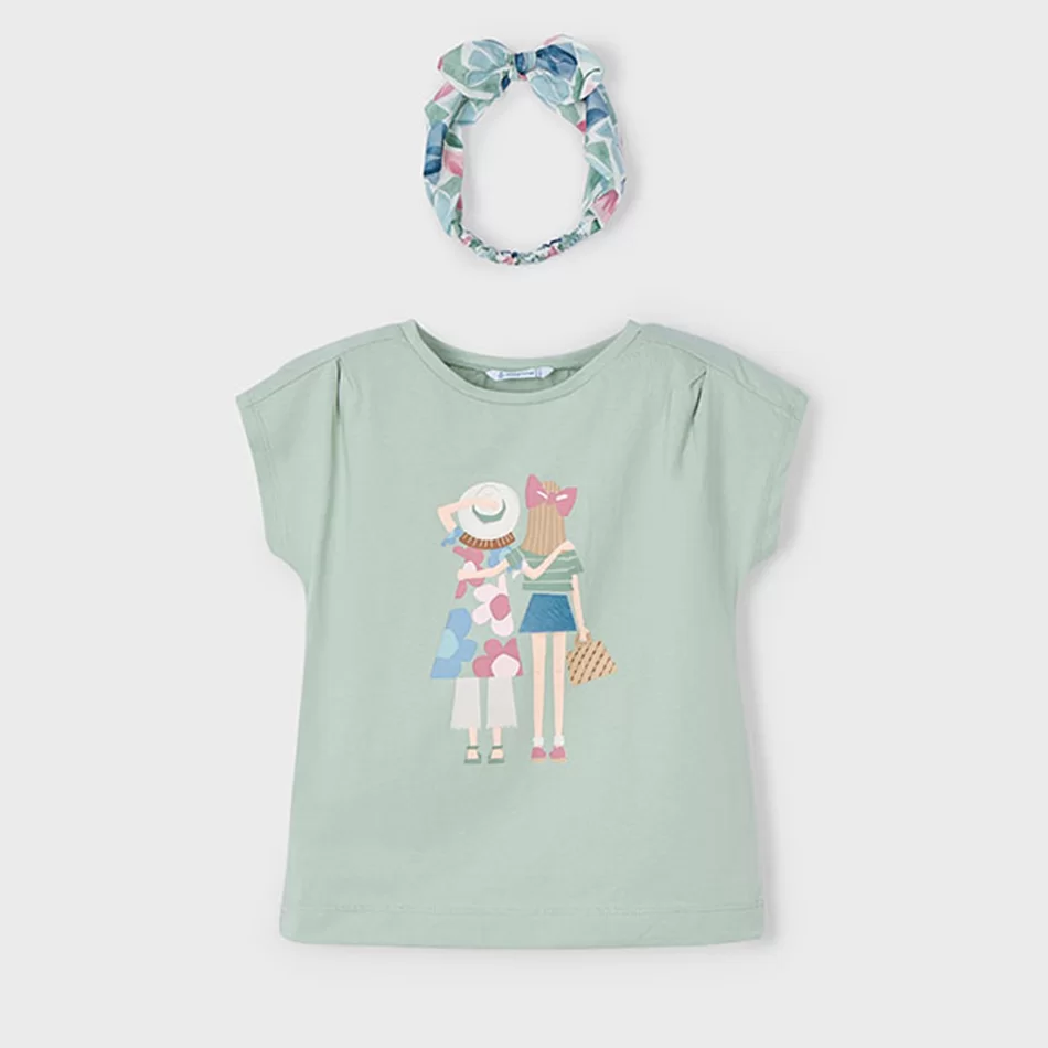 T-shirt com fita menina - undefined