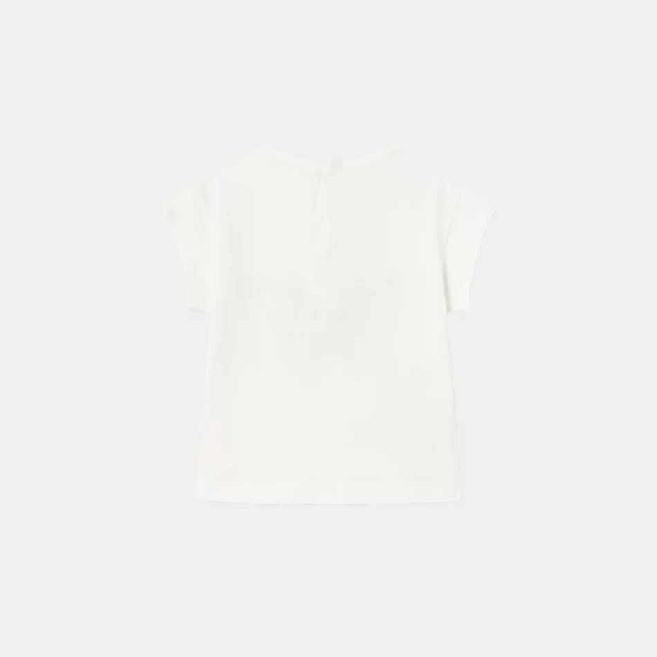 T-shirt com Motivo Bordado em  Algodão Sustentável Mayoral - undefined
