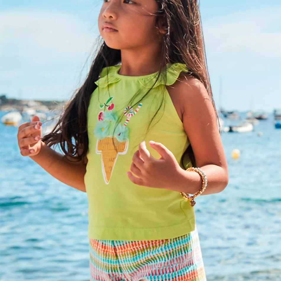 Conjunto calção e t-shirt menina - undefined