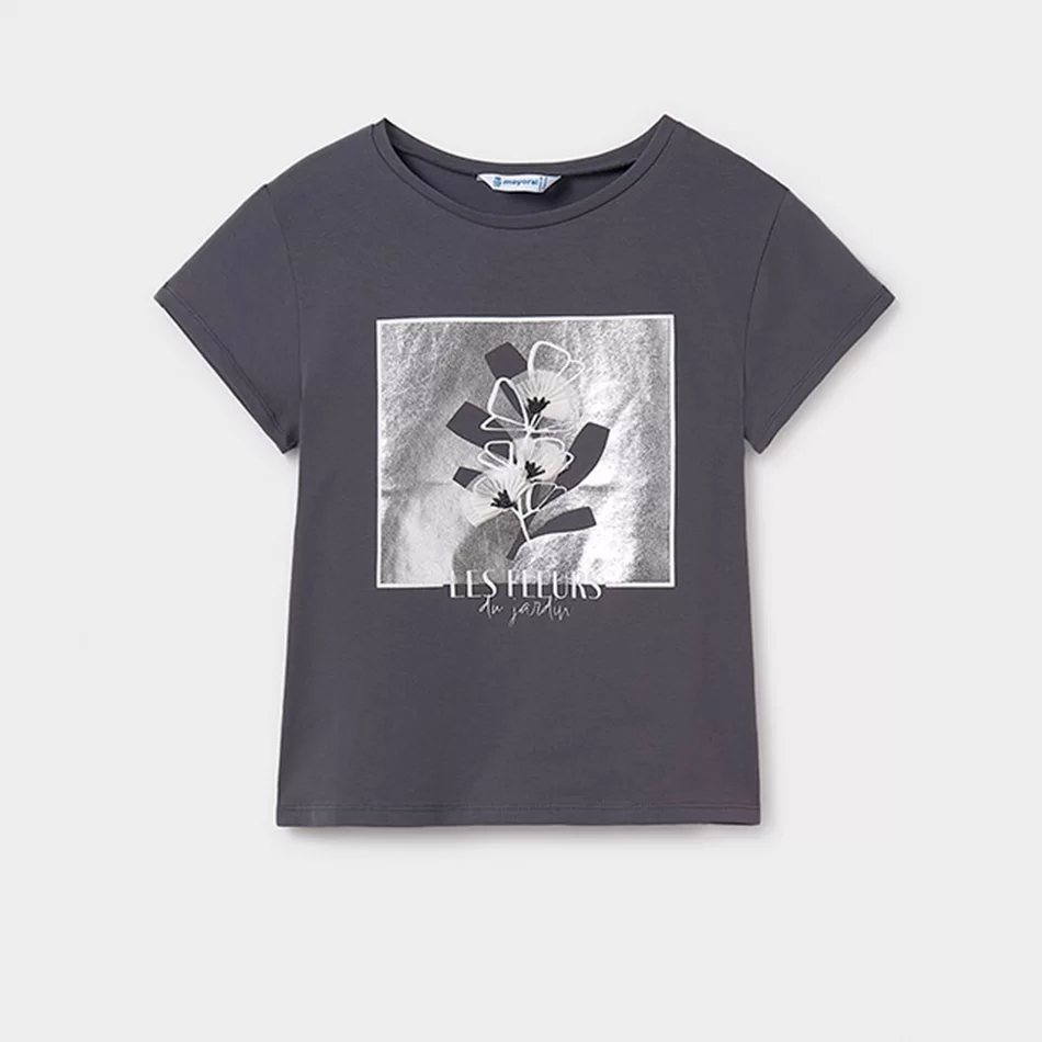 Camisola bordado flor rapariga - undefined