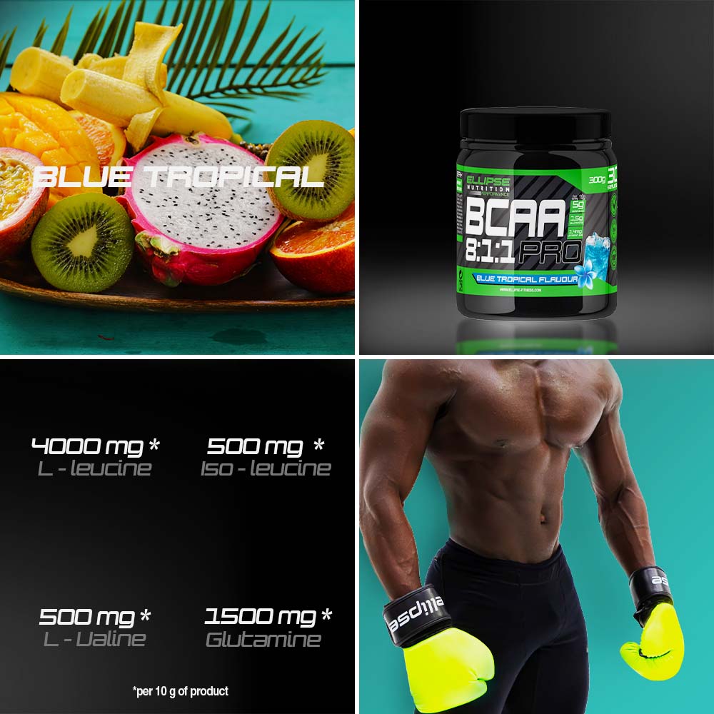 BCAA 8:1:1 PRO 300g Tropical - YOURFIT PROGRAMS®