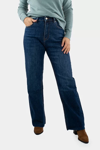 Jeans High Waist Straight Leg - Brandsibuy