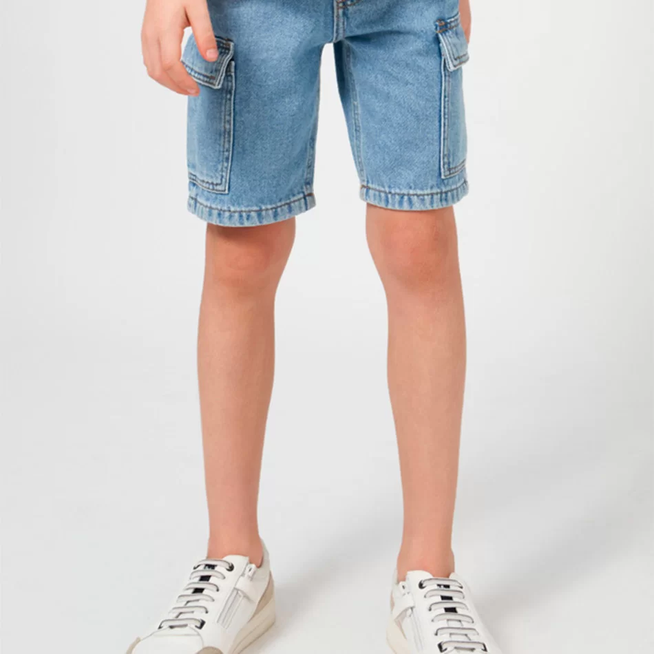 Bermudas ganga cargo Better Cotton rapaz - undefined