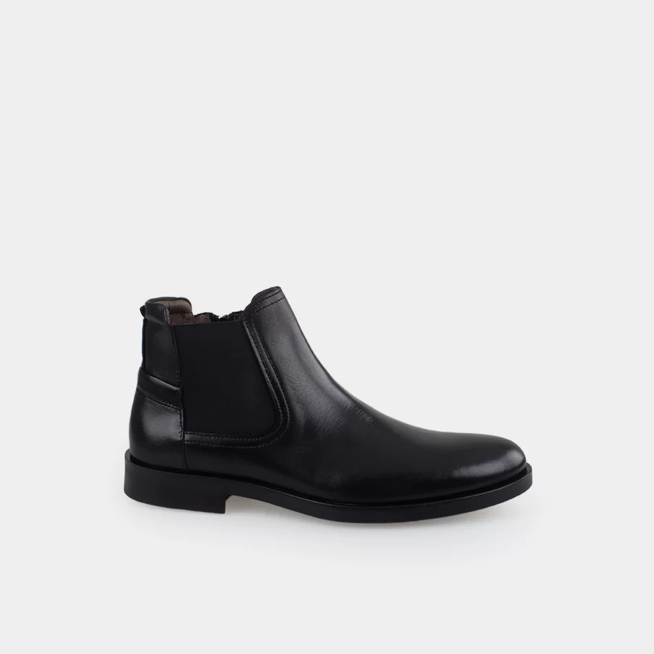 Botas Pele Chelsea - Preto - Armazéns Ronfe