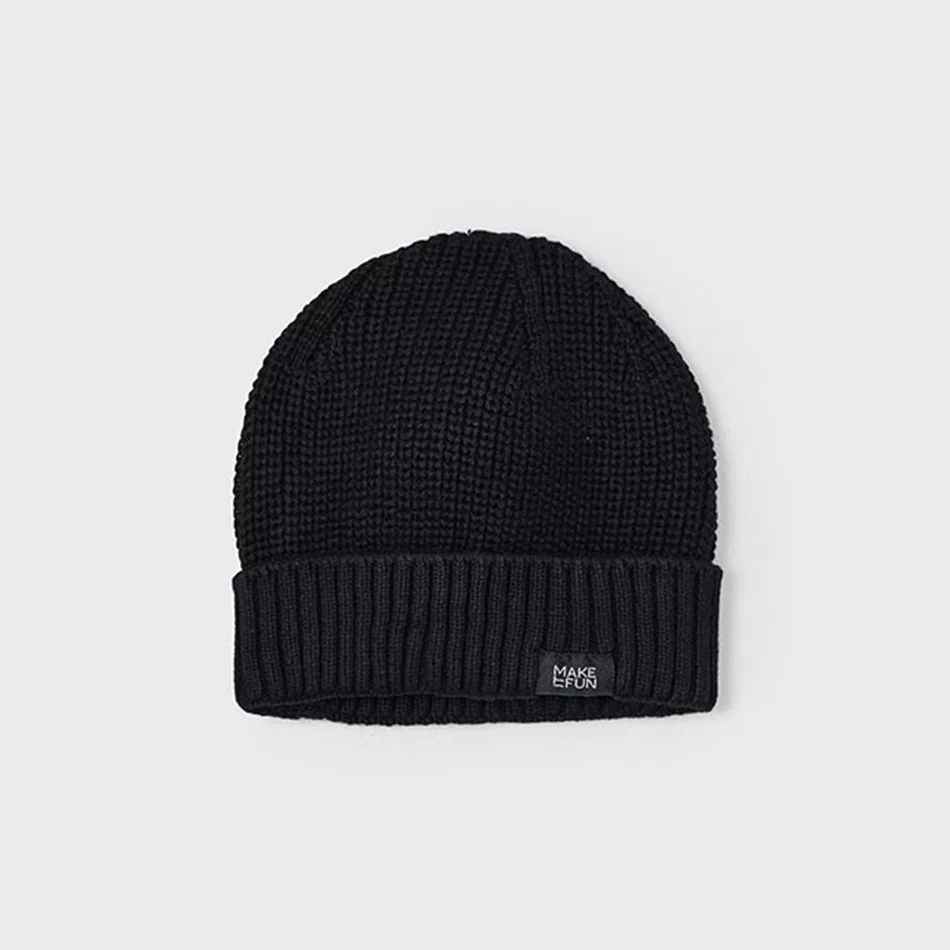 Gorro malha menino - Preto - Armazéns Ronfe