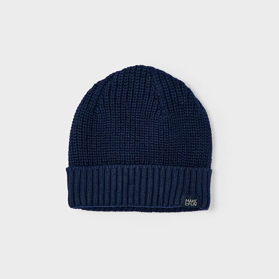 Gorro malha menino - Azul marinho - Armazéns Ronfe