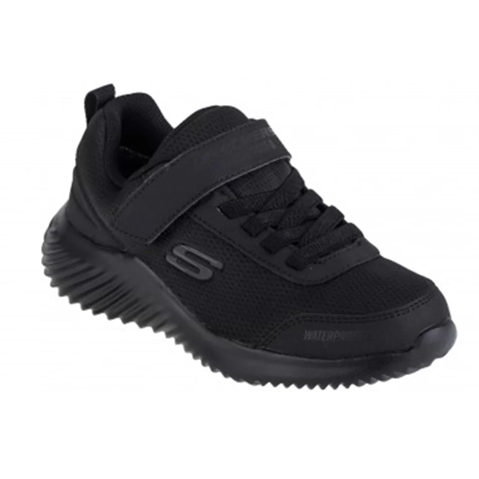 Skechers Bounder Dripper Drop Black Velcro Trainers  - undefined