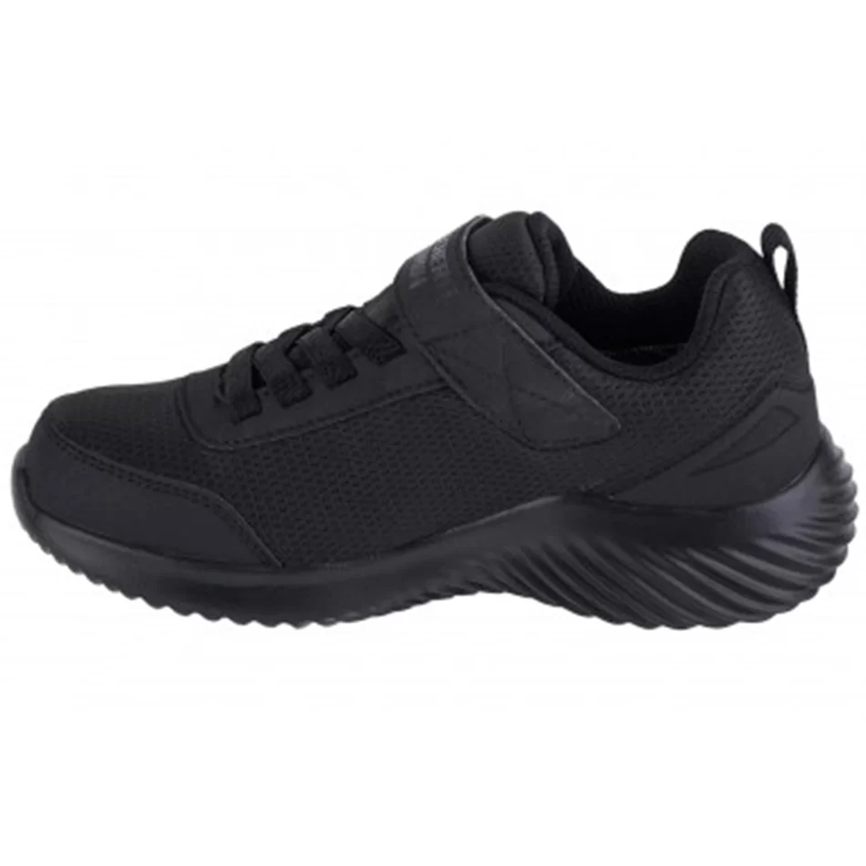 Skechers Bounder Dripper Drop Black Velcro Trainers  - undefined