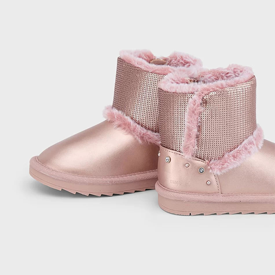 Botins metalizado lantejoulas menina - undefined