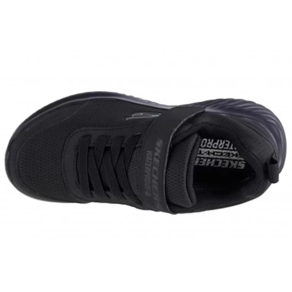 Skechers Bounder Dripper Drop Black Velcro Trainers  - undefined