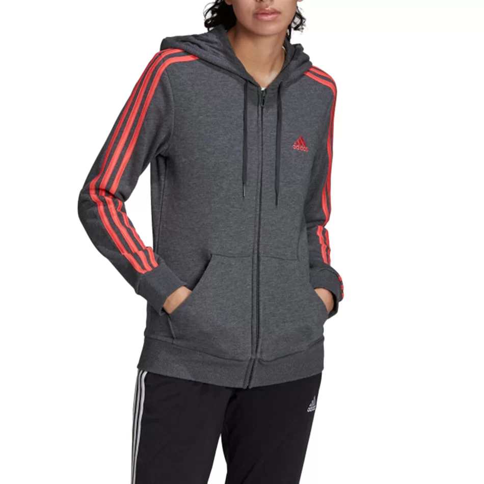 Adidas Casaco com Capuz 3 Stripes  - undefined