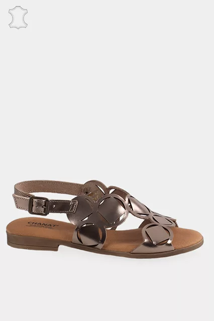 SANDALIAS EM PELE - Brandsibuy