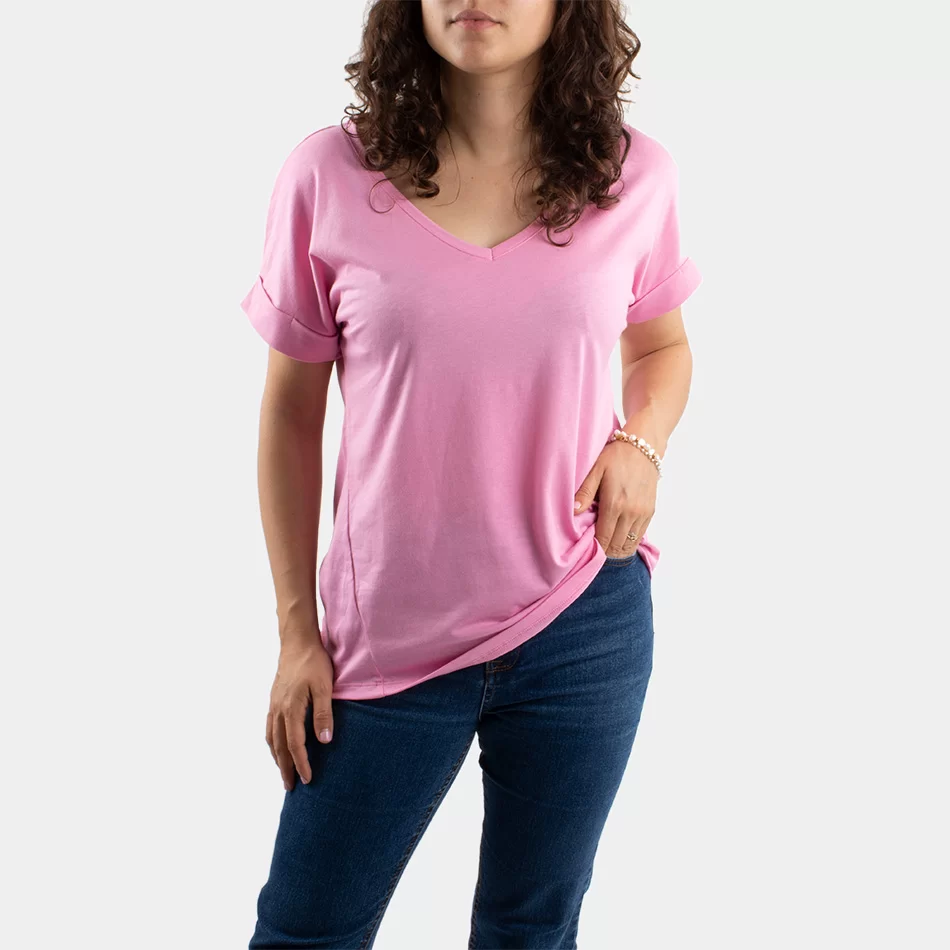 T-shirt Básica - Rosa - Armazéns Ronfe