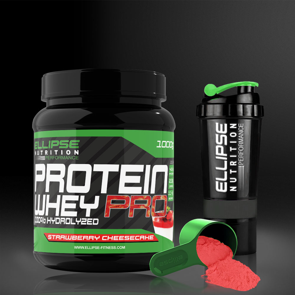PROTEIN WHEY PRO 100% Hydrolyzed 1Kg - Strawberry Cheesecake - YourFit Equipment